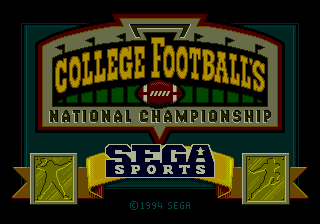 Заставка игры College Football's National Championship